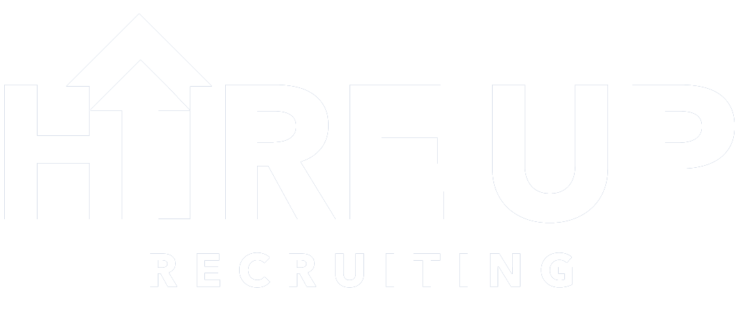 Hireup Recruiting White Logo